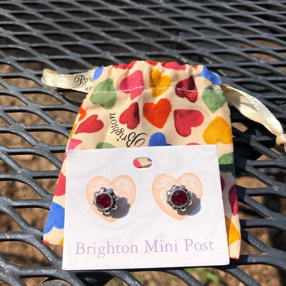 Brighton Jewelry - Brighton Twinkle Mini Post Earrings Red NWT